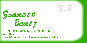 zsanett bautz business card